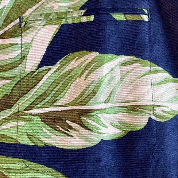 ANN TAYLOR FACTORY Linen Blend Tropical Skirt - 12P - Picture 7 of 8